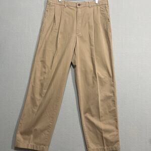 Savane Pants Mens W36 L29 Beige 1005 Cotton No Wrinkle